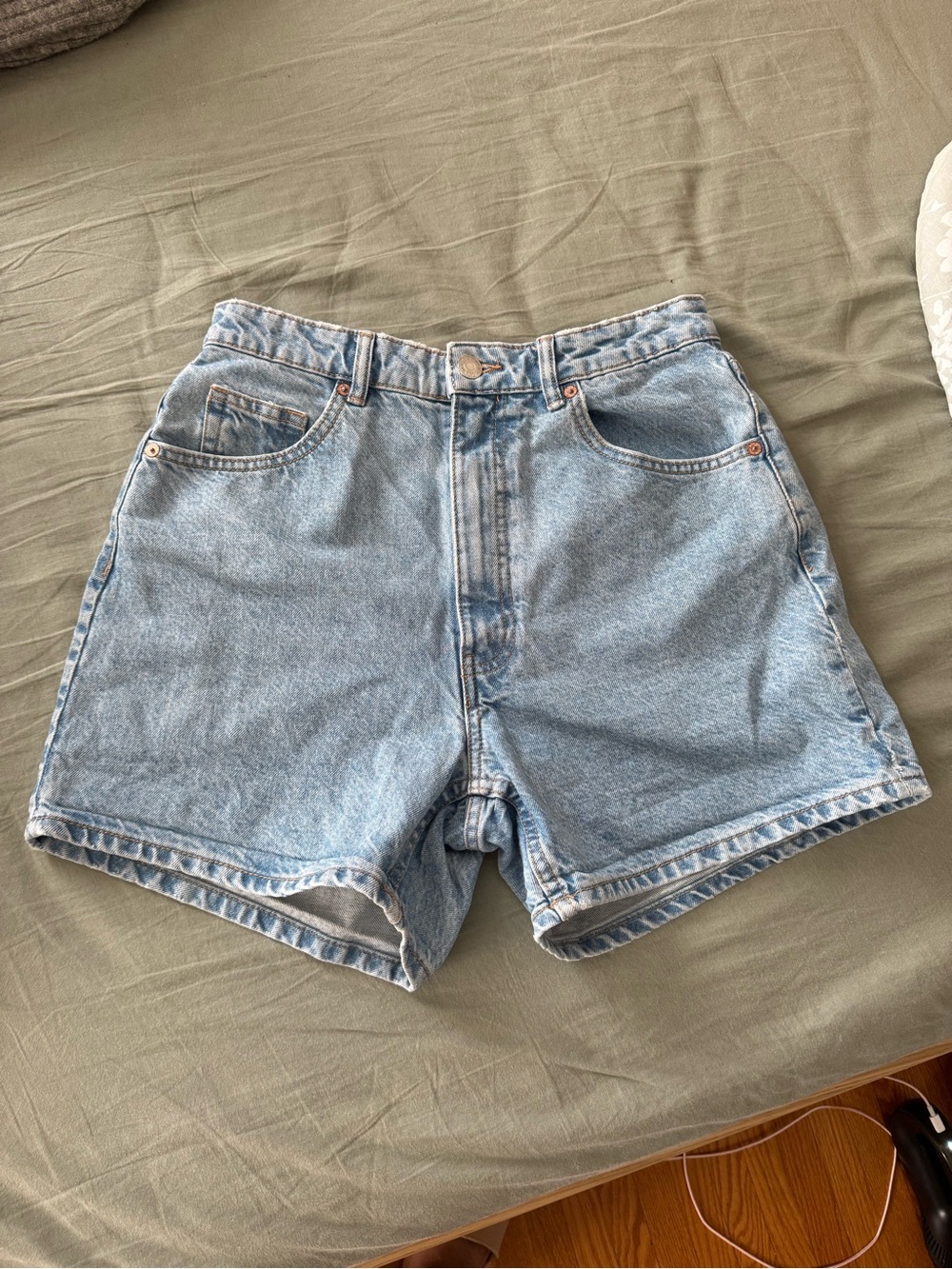 Zara Light Blue Denim Jean Shorts